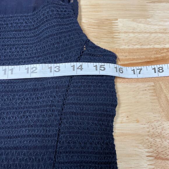Rag & Bone NWT Thalia Embroidered Mini Dress Size 6 Dark Blue Sheer Mesh - Picture 8 of 12
